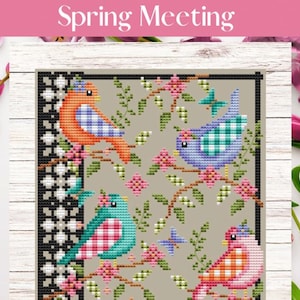 Spring meeting by Shannon Christine designs, cross stitch pattern