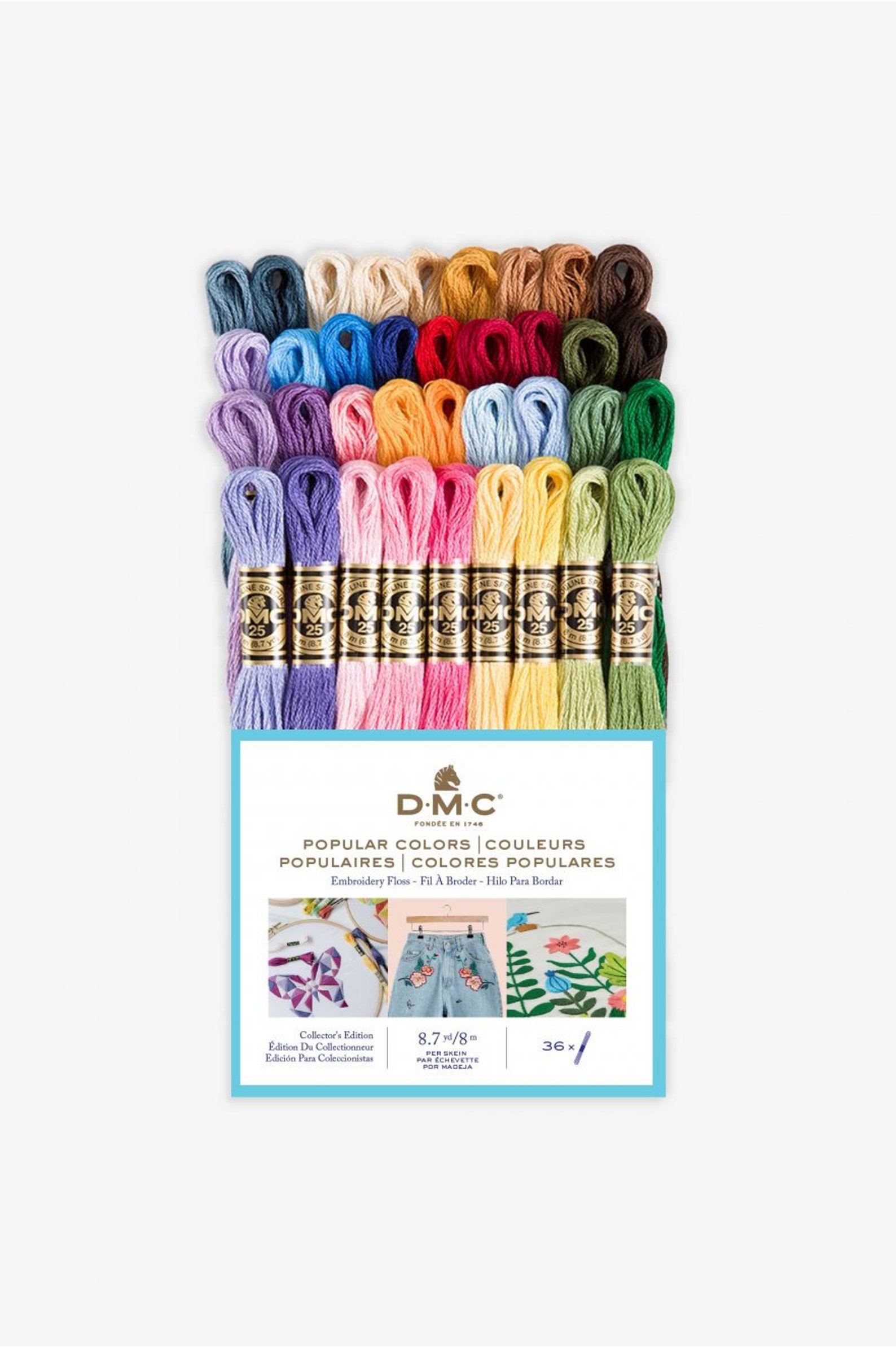 DMC Embroidery Floss Pack, Colorful Holiday Collection, DMC