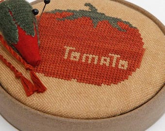 Tomato Tart Cross Stitch Pattern by Heart in Hand Needleart