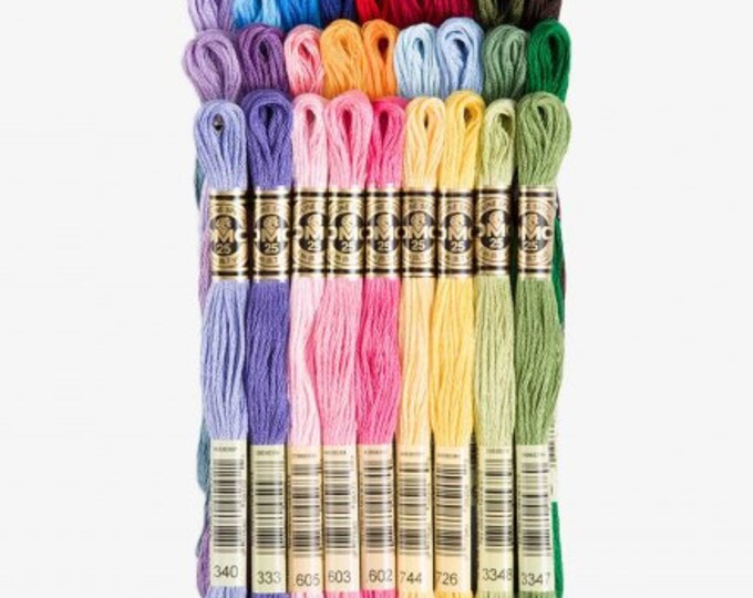 DMC Embroidery Floss Pack Popular Colors Etsy