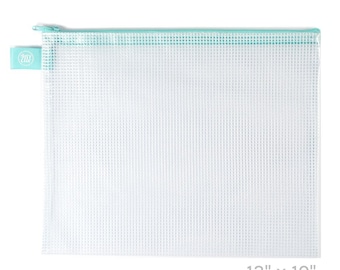 13&quot; x 10&quot; Large Aqua project bag