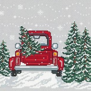 Bringing Home The Tree by Sue Hillis Designs, cross stitch pattern