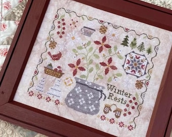 Winter Rests Cross Stitch Pattern by Blueberry Ridge