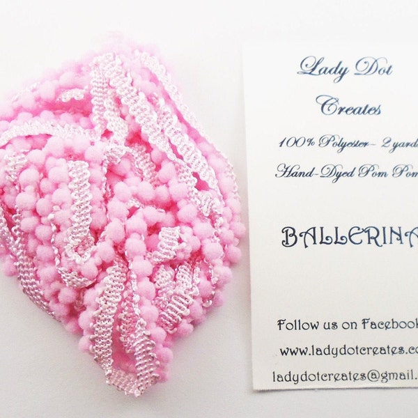 BALLERINA pompoms by lady dot creates 2 yards