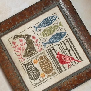 Seasonal Etchings cross stitch pattern by Heart in Hand