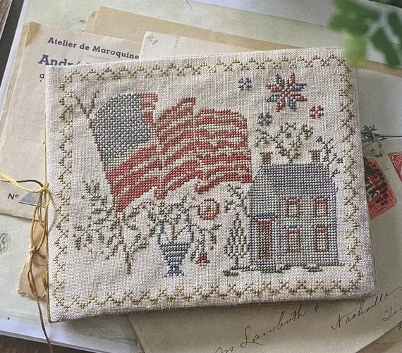 United we stand, by blackbird designs, cross stitch pattern