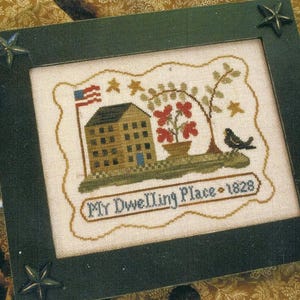 My Dwelling Place 1828 by little house needleworks, Cross stitch pattern