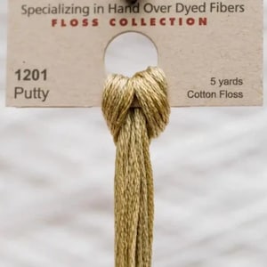 Putty Weeks dye works, cross stitch floss