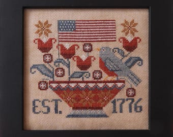 1776 SAMPLER From the HELLO AMERICA Book by Teresa Kogut / Cross