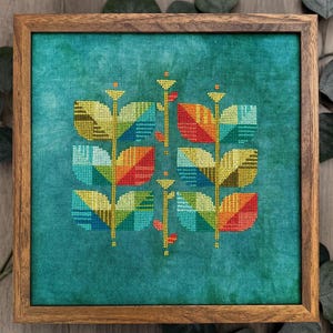 Madras Beanstalk by Robin Pickens, cross stitch pattern