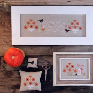 Season Sampler- autumn by Madame Chantilly, cross stitch pattern