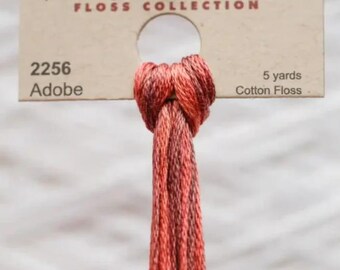 Adobe 2256 Weeks Dye Works Hand Dyed Floss | 6 Strand Cotton Embroidery Thread Cross Stitch