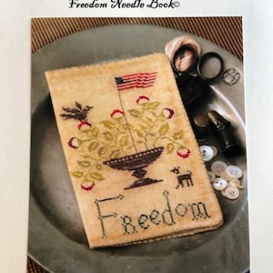 Freedom Needle Book by Stacy Nash Primitives, cross stitch pattern