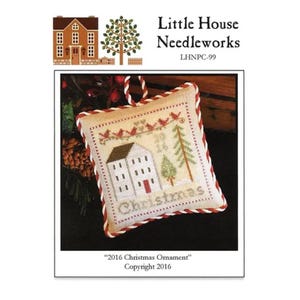 2016 Christmas Ornament by little house needleworks, cross stitch pattern