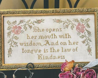 The Law of Kindness Cross stitch pattern by Antique Needleworkers