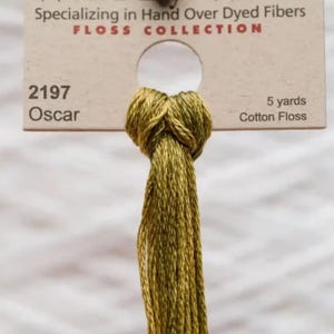 Oscar Weeks dye works, cross stitch floss