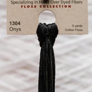 Weeks Dye Works Onyx Floss – Hand Dyed Cotton Thread