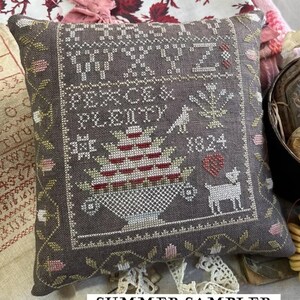 Summer Sampler Fragment, cross stitch pattern by Shakespeare&#39;s Peddler, 2025 Nashville market