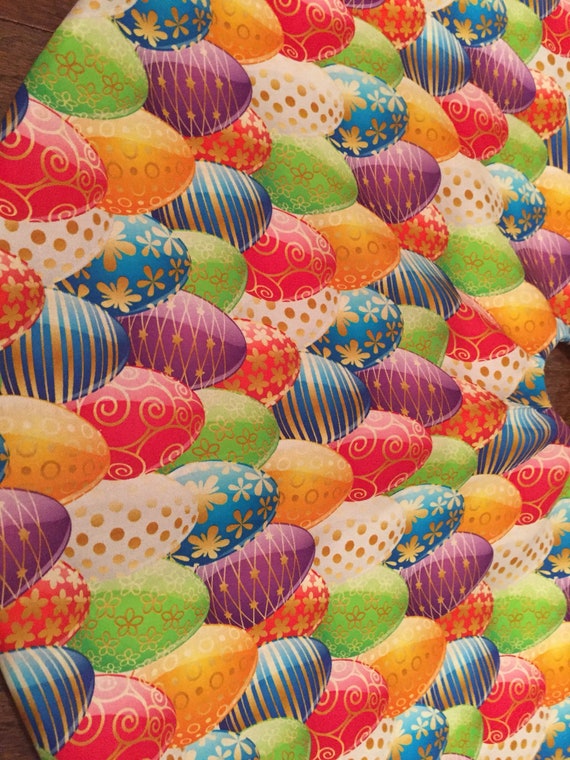 Spring tree skirt with boldly colored eggs Etsy