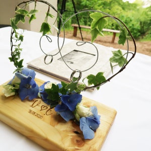 ring cushion wood heart // ring cushion wood disc // wedding preparation // wedding must have