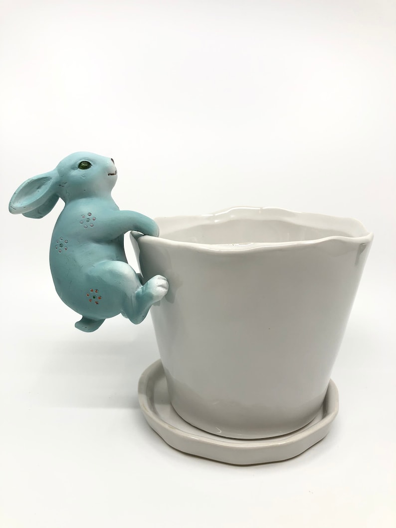 Colorful Animal Pot Hangers Frog Rabbit and Hedgehog Etsy