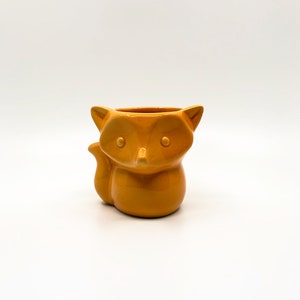 Fox Planter, Cute Planter, Fox Pot, Cute Pot, Fox Container, Orange Fox, Fox Vase, Animal Planter, Animal Pot, Small Planter, Small Pot, Fox