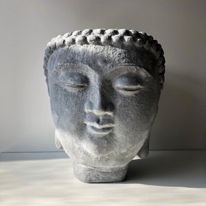 Buddha Planter, Buddha Pot, Buddha Head Planter, Head Vase, Face Planter, Face Pot, Spiritual, Personal Altar, Serenity, Meditation, Om