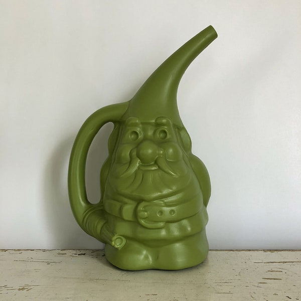 Large Green Gnome Watering Can, Large Watering Can, Indoor Watering Can, Outdoor Watering Can, Plastic Watering Can, Garden Gnome