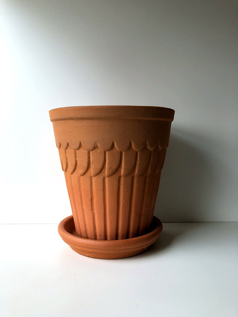 Angel Planter, Angel Pot, Terra cotta Pot, Angel Wings, Feathers, 4 inch Pot, Bird Wings, Holiday Planter, Christmas Planter, Spiritual image 1