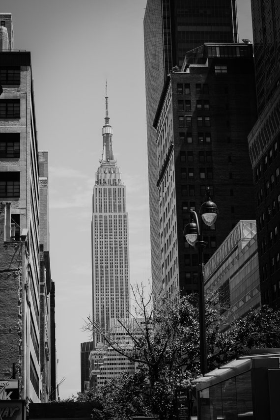 Empire State Building photography poster 24x36/" Horizontal New York City