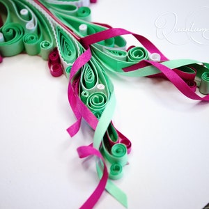 Quilled Luna Moth Video Tutorial Quilling Pattern image 8