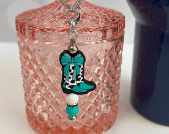 Cowgirl Boot Cup Charm: Tumbler, Bag, Backpack Accessory