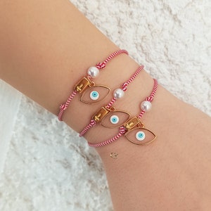 greek martakia, martis bracelet, march bracelet, martaki, greek jewelry, red bracelet, evil eye bracelet, gold cross, friendship bracelets