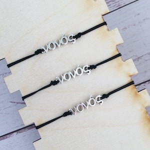 pulsera nonos, pulsera del padrino, nonos griegos, letras griegas, joyas del padrino, regalo nonos, nonos griegos, regalo del padrino griego