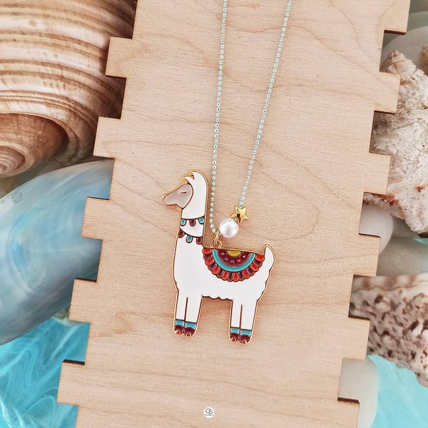 Llama Necklace Etsy