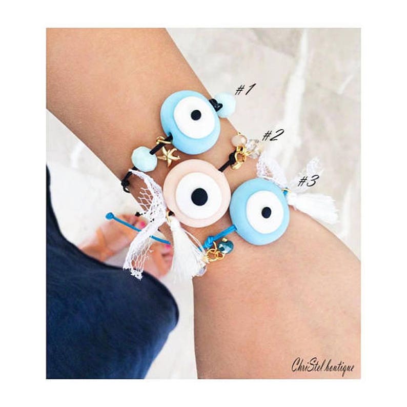 Evil Eye Bracelet Greek Jewelry Evil Eye Jewelry Greek Evil Etsy