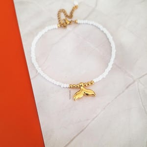 fotlänk för kvinnor, grekiska smycken, fotarmband, kroppssmycken, guldfärgad sjöjungfrusvans, fotlänkarmband, sommarfotlänk, grekiska sommarsmycken, snäckskal