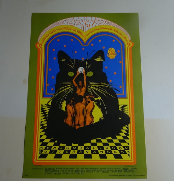 Original Poster. 1967. Canned Heat & Others. Avalon Ballroom. San
