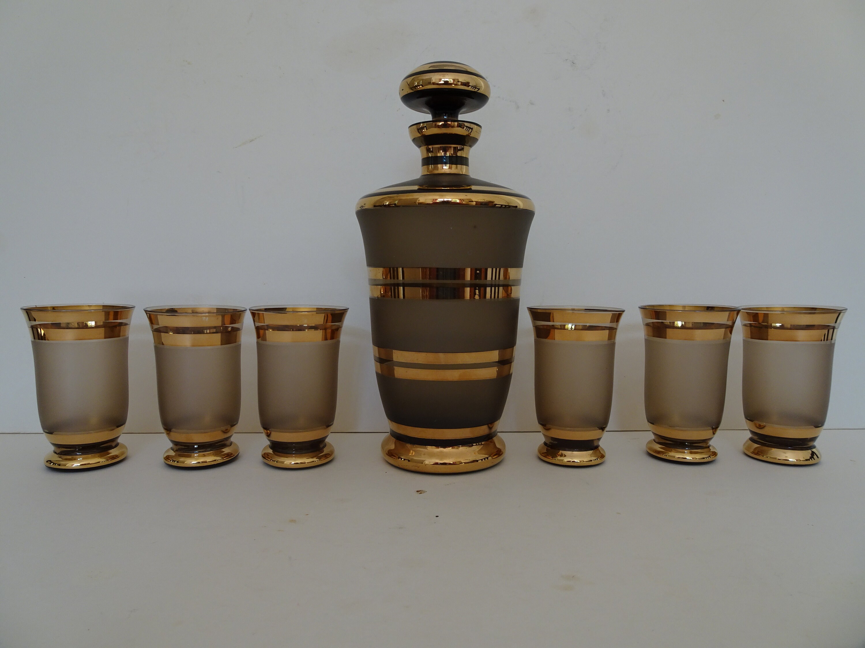 Image of 1930S Art Deco Czechoslovakian Liqueur Set