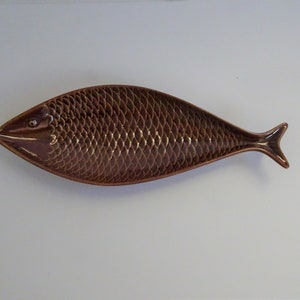 Gustavsberg Fish plate gray small