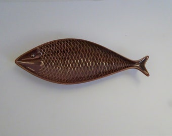 Gustavsberg Fish plate gray small