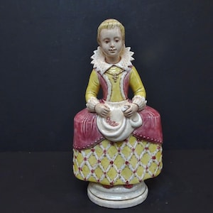 Mary Mitchell Smith. Studio pottery figure. Arts and Crafts style.