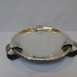 Classic Art Deco Silver Plate Fruit Bowl.  Probably Christofle.  European