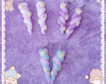 Magical Unicorn horn earrings / yumekawaii / fairy kei