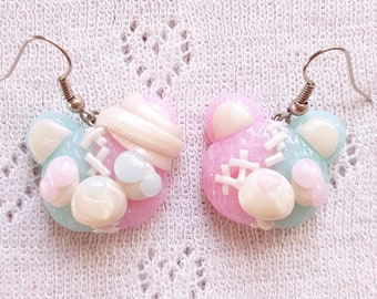Broken Twins earrings / menhera / yamikawaii