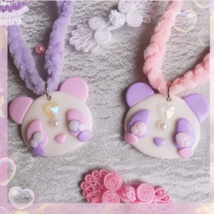 Dreamy Panda necklace china kei / yumekawaii / pastel