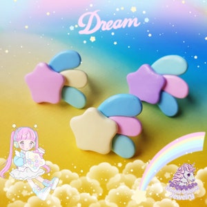 Shooting Star rings / fairy kei / pastel / alternative