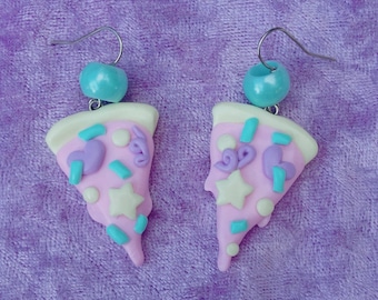 Pizza Party earrings / fairy kei / pop kei