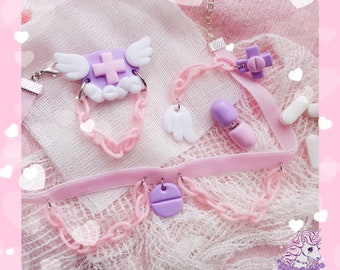 Chained By Meds pastel colors / menhera / yumekawaii