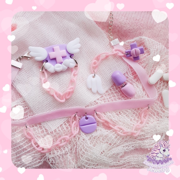 Chained By Meds pastel colors / menhera / yumekawaii